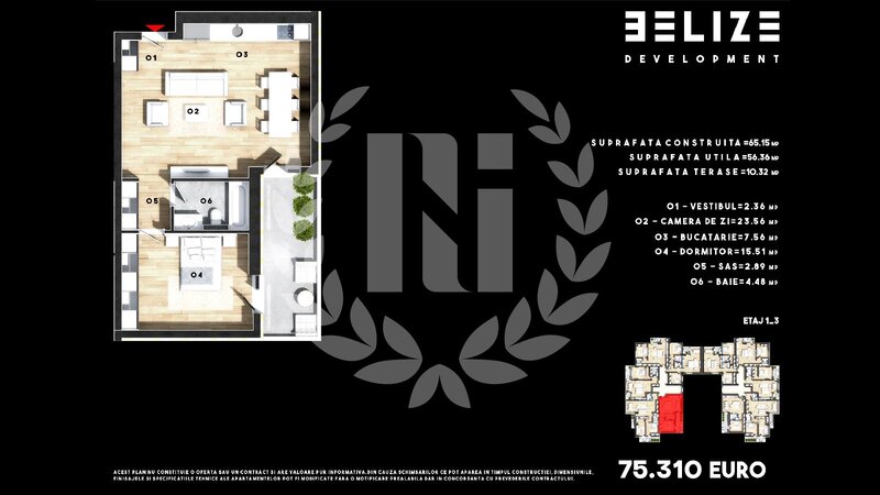 Cernica, apartament 2 camere, zona verde, padurea Cernica